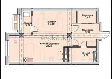 2 комнаты, 60 м², Элитка, 14 этаж, Готовая ПСО (под самоотделку)