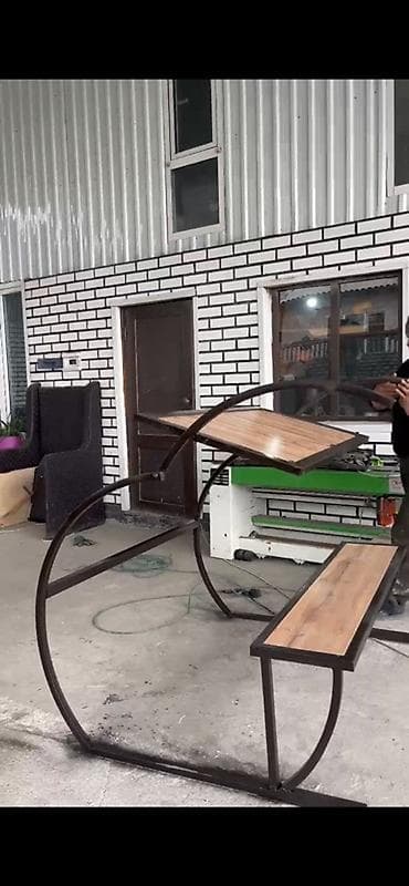 стул визажиста: Садовые качели Дерево, Со спинкой — 2