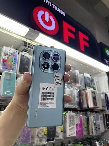 Redmi, Redmi Note 14 Pro, Б/у, 256 ГБ, цвет - Голубой, 2 SIM