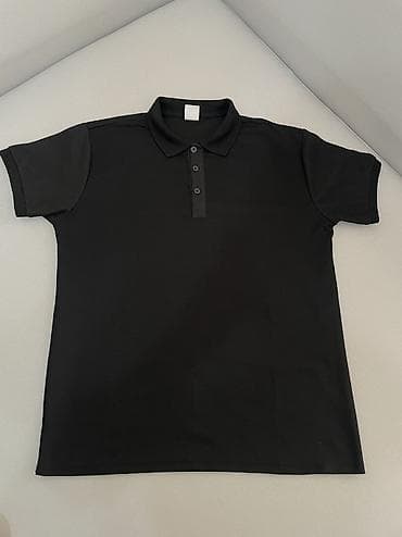 Черное поло Muscle Fit из Кореи / Размер XL (3XL) / Отлично сидит по — 1