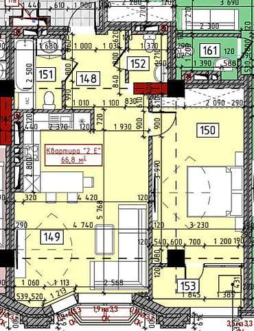elite hause: 2 комнаты, 67 м², Элитка, 10 этаж — 3