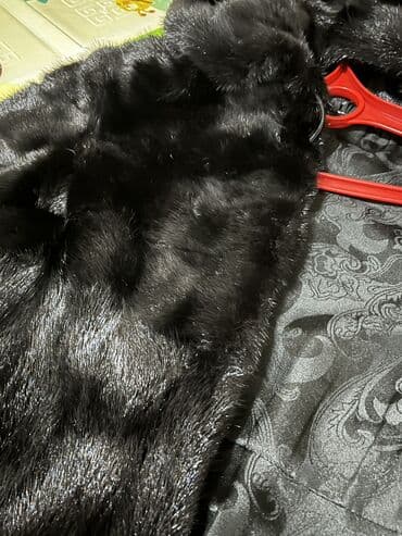 Атайын кийим: Шуба, Норка, Тизеден, Капюшону бар, S — 6