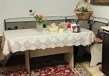 Кухонный стол и уголок at lalafo.kg Кухонный стол и уголок