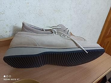 lining flex: Женские туфли из нубука, 2 пары (светлые оттенки беж/серо-беж). Пара — 7