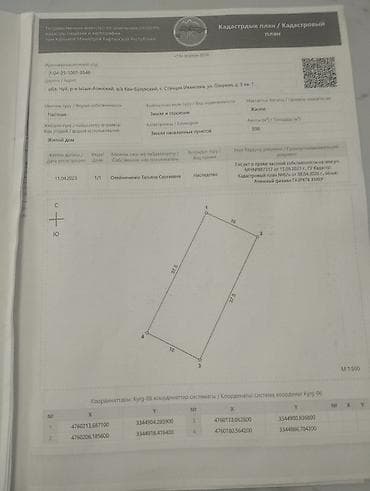 продаю дом ала тоо 3: Продается жилой дом с участком 6 Соток в Селе Станция Ивановка, ул — 3