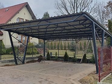 тента: Навес для автомобиля/дворовой зоны из металлоконструкций Описание: - — 6