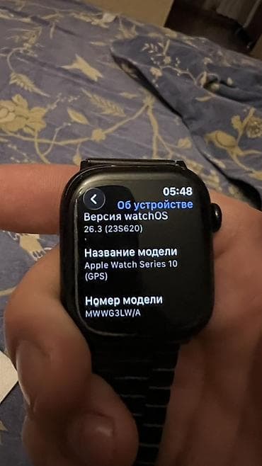 type c type c: Apple Watch Series 10 (GPS), версия watchOS 26.3 (23S620) Модель — 4
