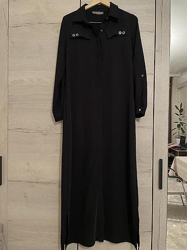 кашемир: Повседневное платье, Турция, Осень-весна, Платье-рубашка, S — 1