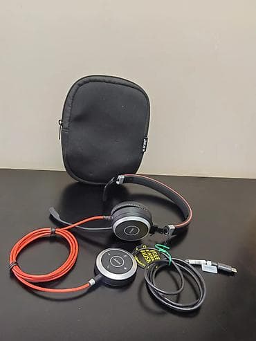 dj mic: Проводные гарнитуры, Jabra, Б/у, цвет - Черный — 1