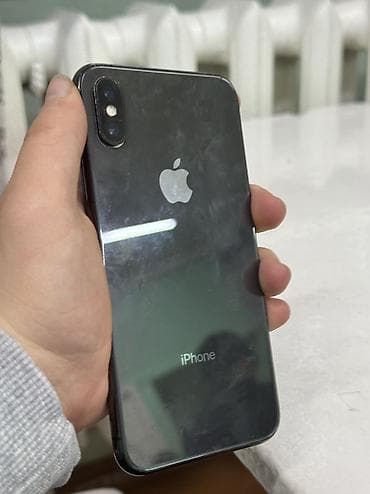 IPhone X, Новый, 64 ГБ, Jet Black, Чехол, 100 %