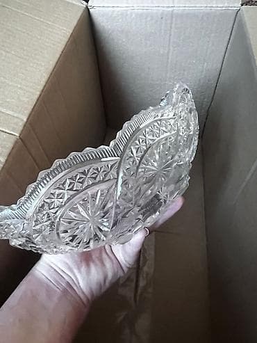 хрустальный графин: Набор из граненого стекла/хрусталя в классическом стиле: - Овальная — 3