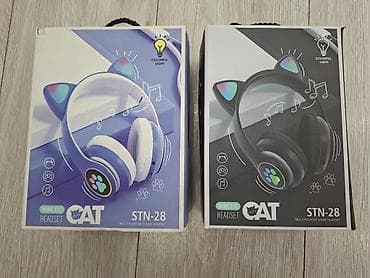 Продаю новые беспроводные наушники CAT STN‑28 с «кошачьими ушками» и