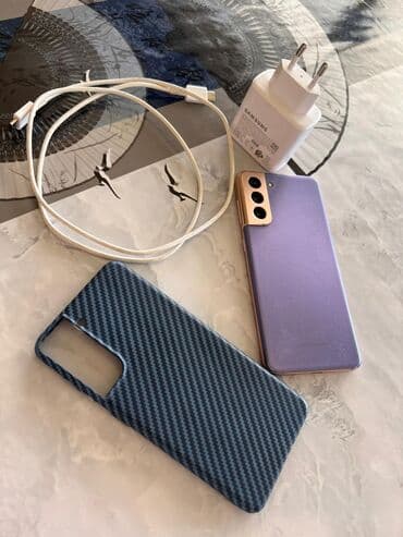 сколько стоит psp 3000: Samsung Galaxy S21 5G, Колдонулган, 256 ГБ, түсү - Кызгылт көк, 1 SIM — 1