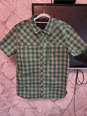 военные одежда: Мужская рубашка, L, Outventure, Новый, цвет - Зеленый, Самовывоз — 1