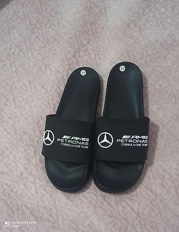мерин хелс: Мужские шлёпанцы-сланцы AMG Petronas Formula One Team. - Цвет: чёрный — 1