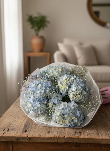 сколько стоит букет из бабочек: Авторские букеты цветов - Гортензии: воздушные шапки крупного — 1