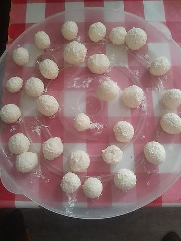 бак дарактар: Домашние кокосовые конфеты-шары “рафаэлло” - Нежные — 1