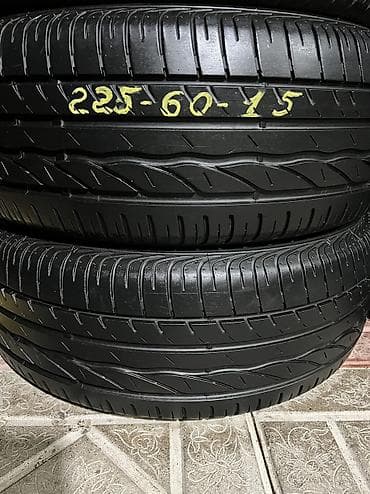 245 75 15: Шины 225 / 60 / R 15, Лето, Б/у, Пара, Германия, Bridgestone — 1