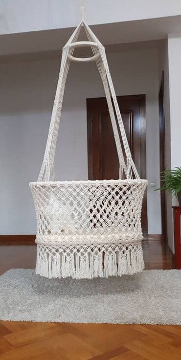 сумка для школы: Колыбель, макраме — 1