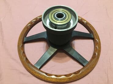 полированный: Руль Mercedes-Benz 1991 г., Б/у, Оригинал — 2