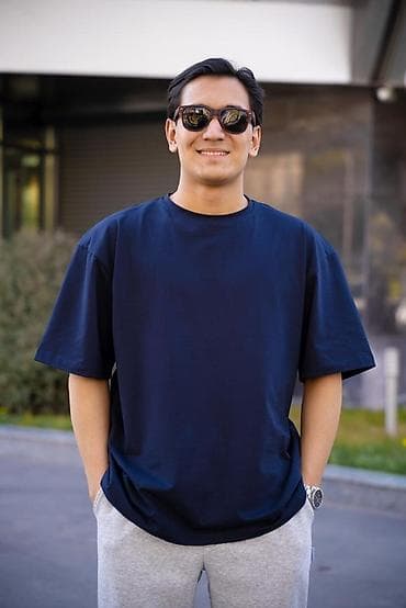 старый вещи: Мужская футболка, L, 2XL, Lining, Новый, цвет - Синий, Самовывоз, Платная доставка — 1