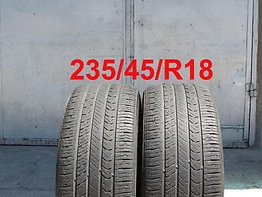 Шины 235 / 45 / R 18, Лето, Б/у, Пара, Корея, Kumho