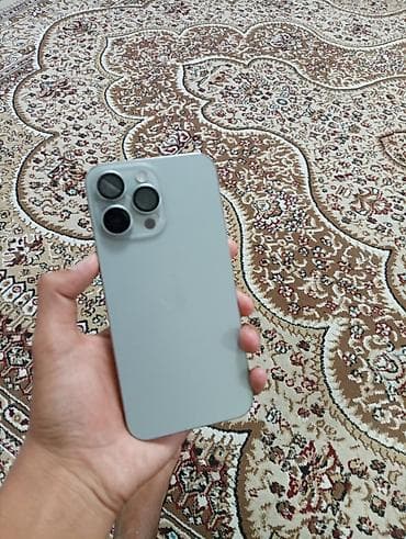 apple zone: Смартфон Apple iPhone Pro в светлом серо-серебристом цвете. На фото — 1