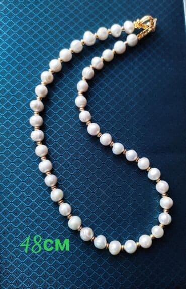 свадебные наборы ручной: Жемчуг натуральный пресноводный. Мужские, женские и детские чокеры — 5