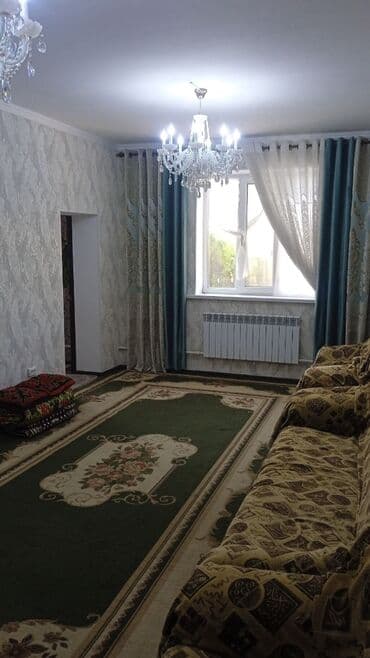 дома ак ордо: 100 м², 4 комнаты, Парковка, Забор, огорожен — 12