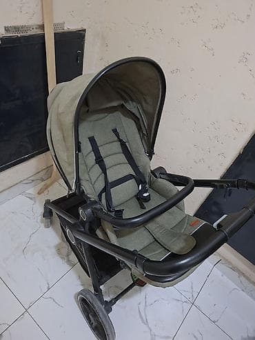 польская коляска: Прогулочная коляска с возможностью установки двух блоков на одну раму — 1