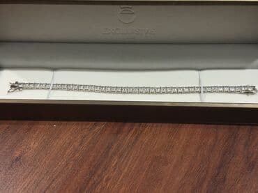 браслет ош: Тенистый браслет (копия белого бриллианта ) из меди,ситетического — 7