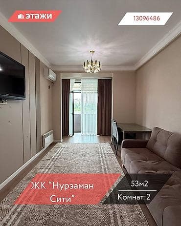 premium development: 2 комнаты, 53 м², 3 этаж, Евроремонт — 1