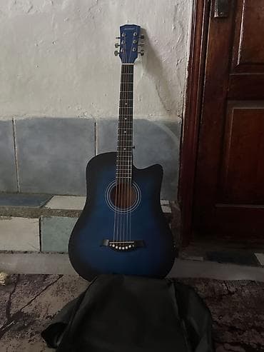 gitara lakewood: Акустическая гитара 4/4 с вырезом (cutaway), цвет сине‑черный — 2