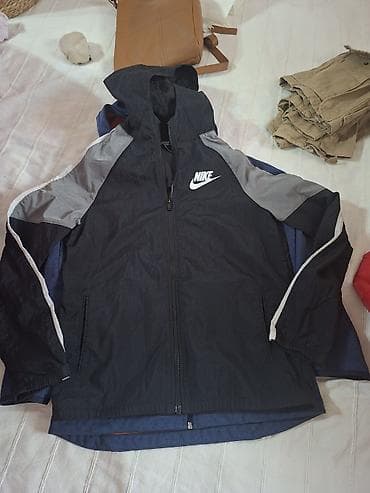 куртки для мужчин: Набор мужских курток (3 шт.): 1) Ветровка Nike - Цвет: черный с — 1