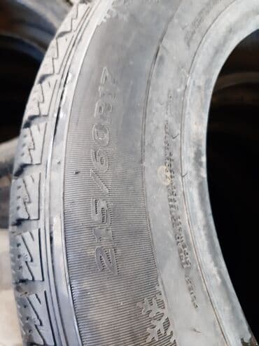 буу пакрышка: Шины, 215/60/17 2шт. Зима, липучка, резина привозная, состояние — 5