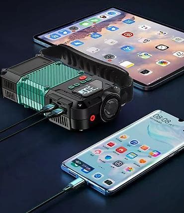 Катализаторлорду сатып алуу: Автомобильный воздушный насос+компрессор HS-B-01 ﻿МОЩНЫЙ — 6