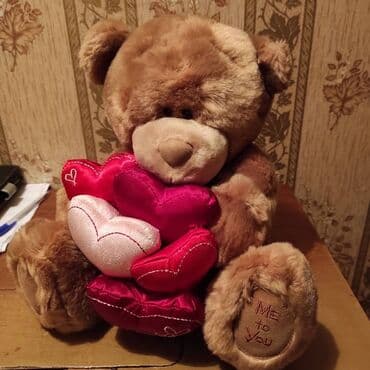 Медвежонок,новый, в сидячем положение 30см at lalafo.kg Медвежонок,новый, в сидячем положение 30см