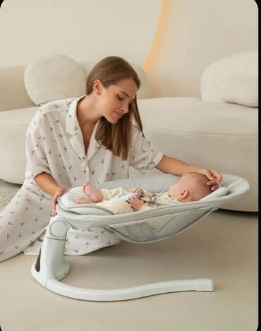 детские игрушки для новорожденных: Качели-шезлонг Amarobaby для новорождённых. - 5 режимов укачивания - — 25