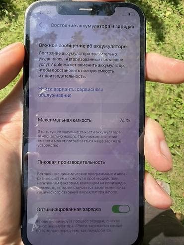 часы с пульсометром: IPhone 12 Pro, Б/у, 512 ГБ, Pacific Blue, Чехол, 74 % — 6