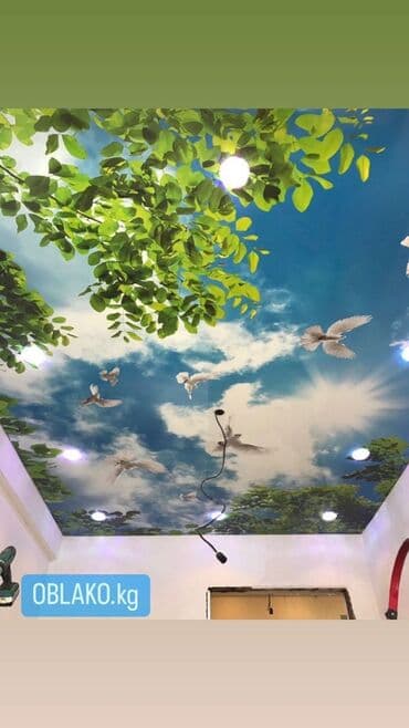 Натяжной потолок Глянцевое, Матовое, 3D потолки Гарантия, Бесплатная консультация, Бесплатный замер