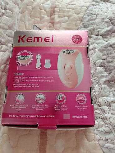 оборудование для химчистки одежды: Эпилятор Kemei KM-189B - Перезаряжаемый эпилятор с литий-ионным — 3