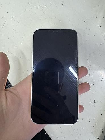 IPhone 12, Б/у, 64 ГБ, Белый, Зарядное устройство, Чехол, 76 %