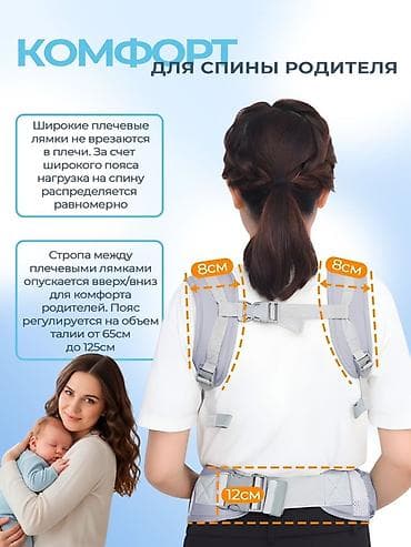 Балдар дүйнөсү: Эргономичный эргорюкзак для малышей 3 мес+ новый Эргорюкзак для — 5