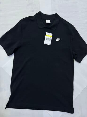 Рубашки: Мужская рубашка, S, Nike, Новый, цвет - Черный, Самовывоз — 1