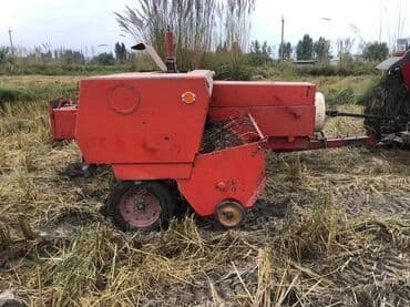 домкрат гидравлический для вытяжки авто: Пресс-подборщик тюковый, прицепной, красный - Тип: тюковый — 4