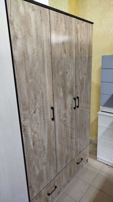 шкафы недорого: Шифоньер, Новый, Прямой, цвет - Белый, ЛДСП — 9