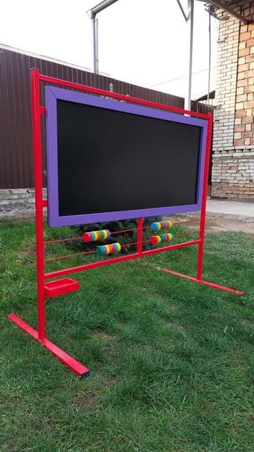 детские домики бишкек: Доска меловая + Счёты! Доска двусторонняя!!! Для Детского садика! — 2