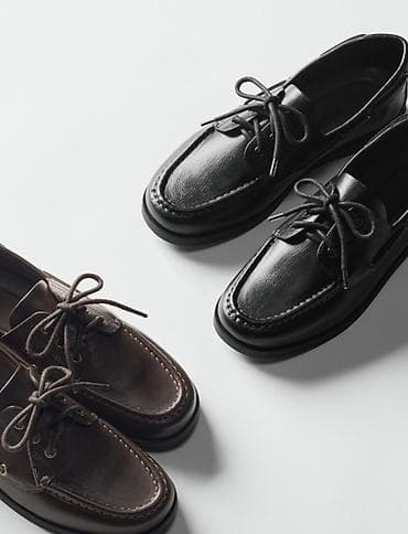 макасино: Лоферы, 41, Uniqlo, Новый, цвет - Черный, Бесплатная доставка, Самовывоз — 2