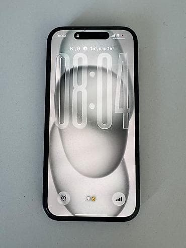 IPhone 15, 128 ГБ, Черный, 89 %