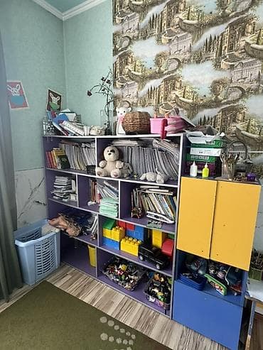 Балдар эмереги: Детские стеллажи для хранения игрушек и книг - Комплект открытых — 3